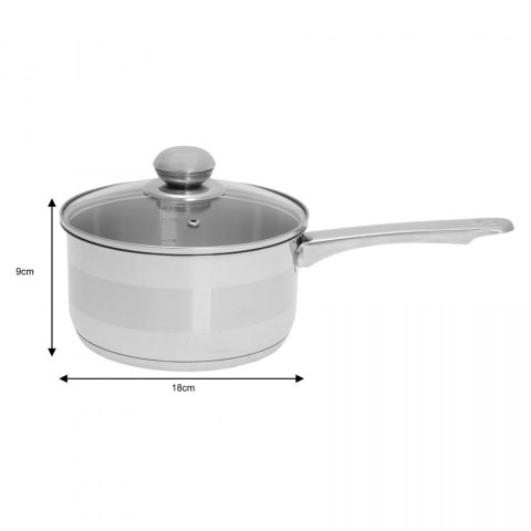 RONDEL STAL NERDZ. Z POKRYWKĄ 18cm KiNGHOFF KH-4324 RONDEL STAL NERDZ. Z POKRYWKĄ 18cm KiNGHOFF KH-4324