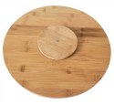 TACA DESKA BAMBUSOWA DO PIZZY 35cm OBROTOWA KINGHOFF KH-1566 TACA DESKA BAMBUSOWA DO PIZZY 35cm OBROTOWA KINGHOFF KH-1566