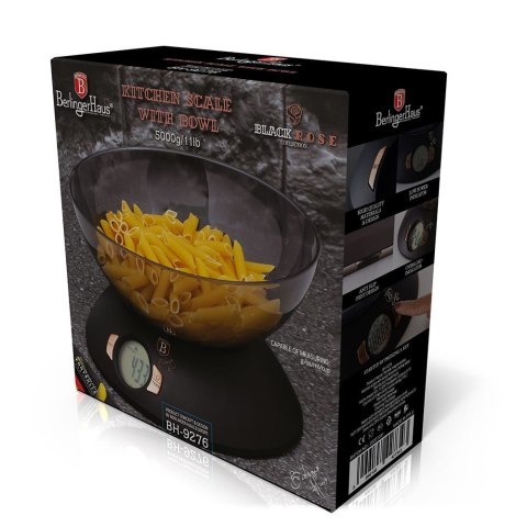 WAGA KUCHENNA Z MISĄ BERLINGER HAUS BLACK ROSE BH-9276 WAGA KUCHENNA Z MISĄ BERLINGER HAUS BLACK ROSE BH-9276