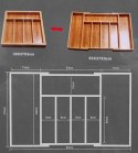 WKŁAD / ORGANIZER DO SZUFLADY NA SZTUĆCE ROZSUWANY 55/35x37cm BRUNBESTE BB-1576 WKŁAD / ORGANIZER DO SZUFLADY NA SZTUĆCE ROZSUWANY 55/35x37cm BRUNBESTE BB-1576