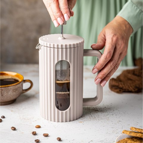 ZAPARZACZ DO HERBATY KAWY SZKLANY FRENCH PRESS 1000 ML BEŻOWY KLAUSBERG KB-7754 ZAPARZACZ DO HERBATY KAWY SZKLANY FRENCH PRESS 1000 ML BEŻOWY KLAUSBERG KB-7754