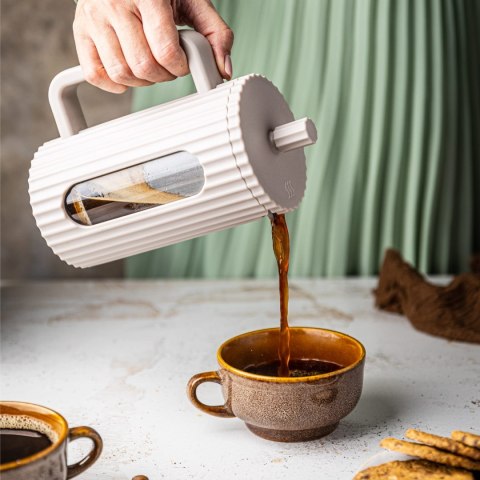 ZAPARZACZ DO HERBATY KAWY SZKLANY FRENCH PRESS 1000 ML BEŻOWY KLAUSBERG KB-7754 ZAPARZACZ DO HERBATY KAWY SZKLANY FRENCH PRESS 1000 ML BEŻOWY KLAUSBERG KB-7754