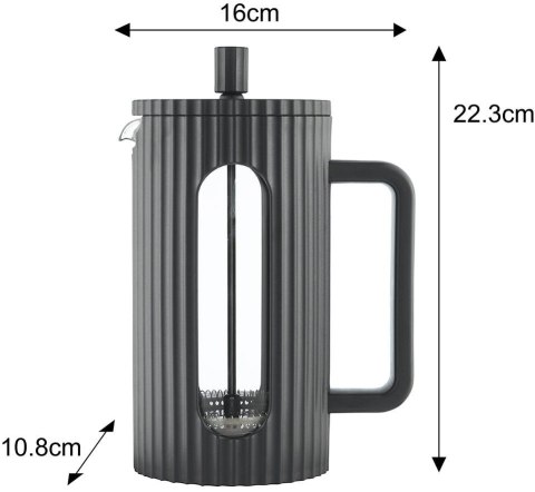 ZAPARZACZ DO HERBATY KAWY SZKLANY FRENCH PRESS 1000 ML CZARNY KLAUSBERG KB-7751 ZAPARZACZ DO HERBATY KAWY SZKLANY FRENCH PRESS 1000 ML CZARNY KLAUSBERG KB-7751
