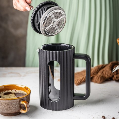 ZAPARZACZ DO HERBATY KAWY SZKLANY FRENCH PRESS 1000 ML CZARNY KLAUSBERG KB-7751 ZAPARZACZ DO HERBATY KAWY SZKLANY FRENCH PRESS 1000 ML CZARNY KLAUSBERG KB-7751