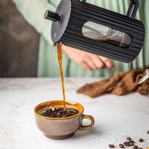 ZAPARZACZ DO HERBATY KAWY SZKLANY FRENCH PRESS 1000 ML CZARNY KLAUSBERG KB-7751 ZAPARZACZ DO HERBATY KAWY SZKLANY FRENCH PRESS 1000 ML CZARNY KLAUSBERG KB-7751