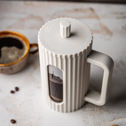 ZAPARZACZ DO HERBATY KAWY SZKLANY FRENCH PRESS 1000 ML KREMOWY KLAUSBERG KB-7753 ZAPARZACZ DO HERBATY KAWY SZKLANY FRENCH PRESS 1000 ML KREMOWY KLAUSBERG KB-7753