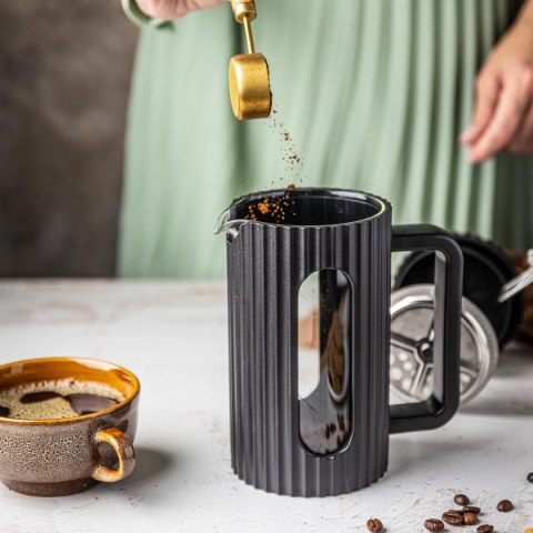 ZAPARZACZ DO HERBATY KAWY SZKLANY FRENCH PRESS 350 ML CZARNY KLAUSBERG KB-7741 ZAPARZACZ DO HERBATY KAWY SZKLANY FRENCH PRESS 350 ML CZARNY KLAUSBERG KB-7741