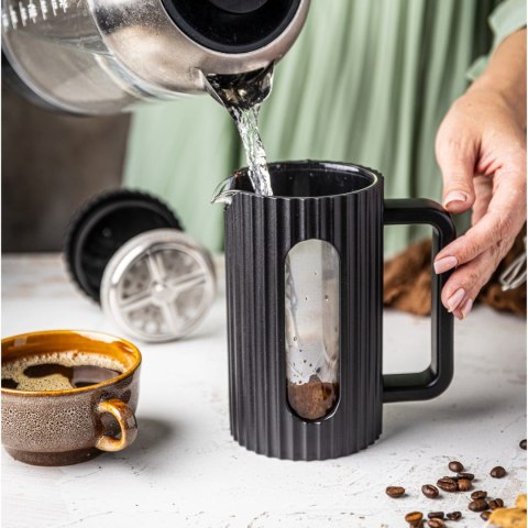 ZAPARZACZ DO HERBATY KAWY SZKLANY FRENCH PRESS 350 ML CZARNY KLAUSBERG KB-7741 ZAPARZACZ DO HERBATY KAWY SZKLANY FRENCH PRESS 350 ML CZARNY KLAUSBERG KB-7741