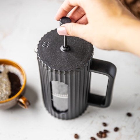 ZAPARZACZ DO HERBATY KAWY SZKLANY FRENCH PRESS 350 ML CZARNY KLAUSBERG KB-7741 ZAPARZACZ DO HERBATY KAWY SZKLANY FRENCH PRESS 350 ML CZARNY KLAUSBERG KB-7741