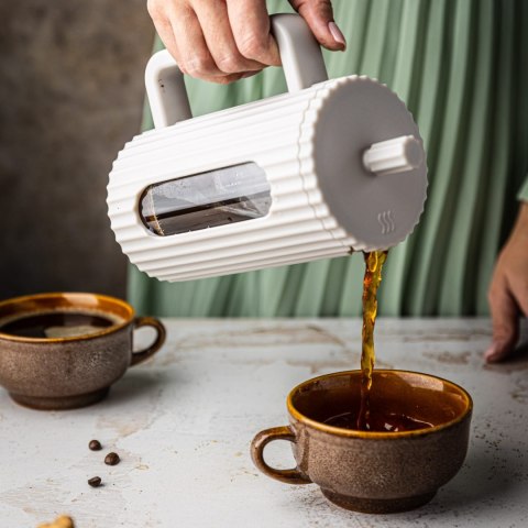 ZAPARZACZ DO HERBATY KAWY SZKLANY FRENCH PRESS 350 ML KREMOWY KLAUSBERG KB-7743 ZAPARZACZ DO HERBATY KAWY SZKLANY FRENCH PRESS 350 ML KREMOWY KLAUSBERG KB-7743