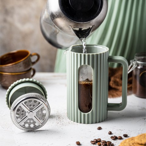 ZAPARZACZ DO HERBATY KAWY SZKLANY FRENCH PRESS 350 ML ZIELONY KLAUSBERG KB-7745 ZAPARZACZ DO HERBATY KAWY SZKLANY FRENCH PRESS 350 ML ZIELONY KLAUSBERG KB-7745