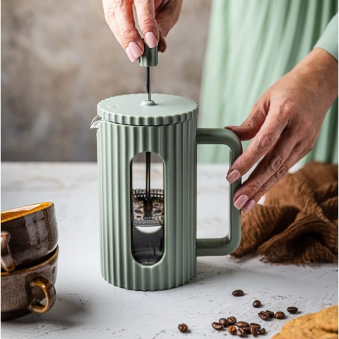 ZAPARZACZ DO HERBATY KAWY SZKLANY FRENCH PRESS 350 ML ZIELONY KLAUSBERG KB-7745 ZAPARZACZ DO HERBATY KAWY SZKLANY FRENCH PRESS 350 ML ZIELONY KLAUSBERG KB-7745