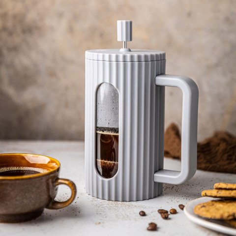ZAPARZACZ DO HERBATY KAWY SZKLANY FRENCH PRESS 600 ML SZARY KLAUSBERG KB-7747 ZAPARZACZ DO HERBATY KAWY SZKLANY FRENCH PRESS 600 ML SZARY KLAUSBERG KB-7747