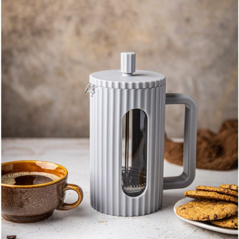 ZAPARZACZ DO HERBATY KAWY SZKLANY FRENCH PRESS 600 ML SZARY KLAUSBERG KB-7747 ZAPARZACZ DO HERBATY KAWY SZKLANY FRENCH PRESS 600 ML SZARY KLAUSBERG KB-7747
