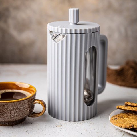 ZAPARZACZ DO HERBATY KAWY SZKLANY FRENCH PRESS 600 ML SZARY KLAUSBERG KB-7747 ZAPARZACZ DO HERBATY KAWY SZKLANY FRENCH PRESS 600 ML SZARY KLAUSBERG KB-7747