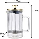ZAPARZACZ DO KAWY HERBATY SZKLANY 350ML FRENCH PRESS ZŁOTY KLAUSBERG KB-7759 ZAPARZACZ DO KAWY HERBATY SZKLANY 350ML FRENCH PRESS ZŁOTY KLAUSBERG KB-7759