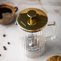 ZAPARZACZ DO KAWY HERBATY SZKLANY 350ML FRENCH PRESS ZŁOTY KLAUSBERG KB-7759 ZAPARZACZ DO KAWY HERBATY SZKLANY 350ML FRENCH PRESS ZŁOTY KLAUSBERG KB-7759
