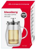 ZAPARZACZ DO KAWY/HERBATY 0,35L FRENCH PRESS KLAUSBERG KB-7682 ZAPARZACZ DO KAWY/HERBATY 0,35L FRENCH PRESS KLAUSBERG KB-7682