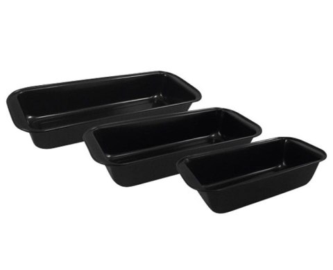 ZESTAW 3 FORM BLASZANYCH DO PIECZENIA KEKSU, CHLEBA, PASZTETU NON-STICK KINGHOFF KH-4198 ZESTAW 3 FORM BLASZANYCH DO PIECZENIA KEKSU, CHLEBA, PASZTETU NON-STICK KINGHOFF KH-4198