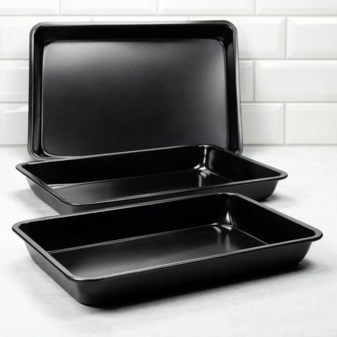ZESTAW 3 FORM BLASZANYCH NON-STICK KiNGHOFF KH-4199 ZESTAW 3 FORM BLASZANYCH NON-STICK KiNGHOFF KH-4199