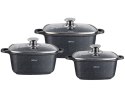 ZESTAW 3 GARNKÓW KWADRATOWYCH 2,8 , 4,4 , 6.5L KINGHOFF KH-1607 ZESTAW 3 GARNKÓW KWADRATOWYCH 2,8 , 4,4 , 6.5L KINGHOFF KH-1607