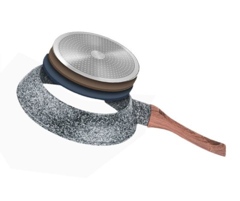 ZESTAW 3 PATELNI 20/24/28CM KiNGHOFF GRANIT WOOD KH-1030 ZESTAW 3 PATELNI 20/24/28CM KiNGHOFF GRANIT WOOD KH-1030