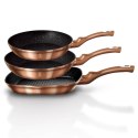 ZESTAW 3 PATELNI GRANITOWYCH 20/24/28CM BERLINGER HAUS METALLIC LINE ROSE GOLD BH-1279-NF ZESTAW 3 PATELNI GRANITOWYCH 20/24/28CM BERLINGER HAUS METALLIC LINE ROSE GOLD BH-1279-NF