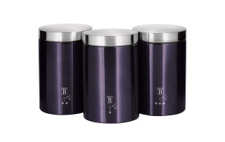 ZESTAW 3 POJEMNIKÓW KUCHENNYCH PURPLE ECLIPSE BH-6827