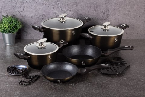 ZESTAW GARNKÓW Z POWŁOKĄ GRANITOWĄ 13-ELE BERLINGER HAUS SHINY BLACK BH-7032 ZESTAW GARNKÓW Z POWŁOKĄ GRANITOWĄ 13-ELE BERLINGER HAUS SHINY BLACK BH-7032