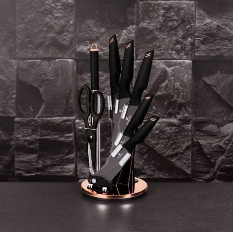 ZESTAW NOŻY 8 ELE. BERLINGER HAUS BLACK ROSE GOLD BH-2692 ZESTAW NOŻY 8 ELE. BERLINGER HAUS BLACK ROSE GOLD BH-2692