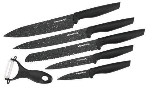 ZESTAW NOŻY KUCHENNYCH 6 EL. Z POWŁOKĄ MARMUROWĄ KLAUSBERG KB-7613 ZESTAW NOŻY KUCHENNYCH 6 EL. Z POWŁOKĄ MARMUROWĄ KLAUSBERG KB-7613