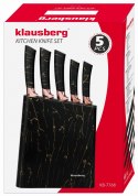ZESTAW NOŻY KUCHENNYCH W BLOKU 5 EL. KLAUSBERG KB-7768 ZESTAW NOŻY KUCHENNYCH W BLOKU 5 EL. KLAUSBERG KB-7768