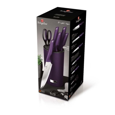 ZESTAW NOŻY W BLOKU 7-ELE BERLINGER HAUS PURPLE ECLIPSE BH-2798 ZESTAW NOŻY W BLOKU 7-ELE BERLINGER HAUS PURPLE ECLIPSE BH-2798