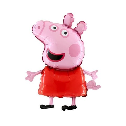 Balon Foliowy - Świnka Peppa 36 cm Grabo na patyk Balon Foliowy - Świnka Peppa 36 cm Grabo na patyk
