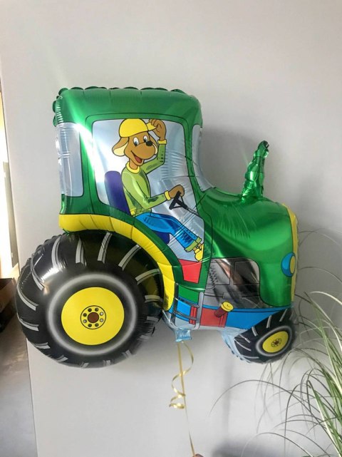 Balon Foliowy - Traktor Zielony, Grabo Balon Foliowy - Traktor Zielony, Grabo