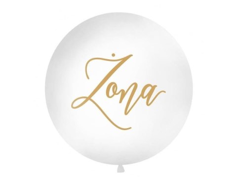 Balon Gigant 1 m, Żona, biały Balon Gigant 1 m, Żona, biały