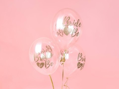 Balony 30cm, Bride to be, Crystal Clear Przeźroczyste (1 op. / 50 szt.) Balony 30cm, Bride to be, Crystal Clear Przeźroczyste (1 op. / 50 szt.)