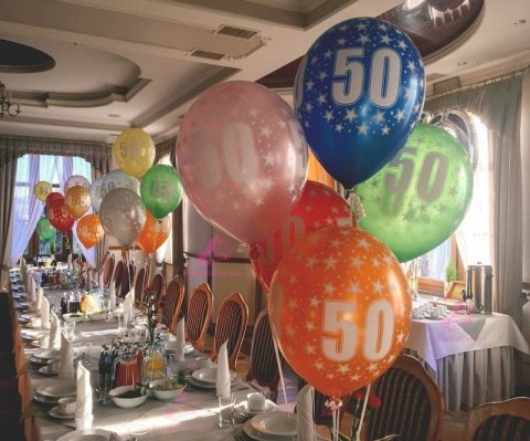 Balony lateksowe z Cyfrą '70', 30cm, Metaliczne, mix różne kolory (1 op. / 6 szt.) Balony lateksowe z Cyfrą '70', 30cm, Metaliczne, mix różne kolory (1 op. / 6 szt.)