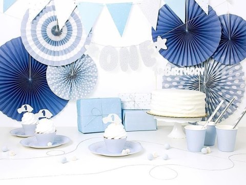 Girlanda Birthday - Błękitne Flagietki, 1,3m Girlanda Birthday - Błękitne Flagietki, 1,3m