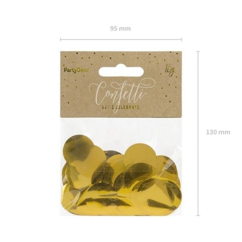 Konfetti Kółka, złoty, 15g Konfetti Kółka, złoty, 15g