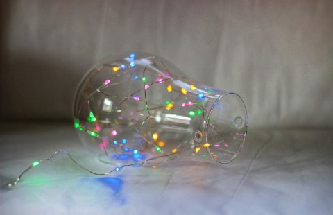 Lampki LED, Kolorowe, na druciku, 100 diod Lampki LED, Kolorowe, na druciku, 100 diod