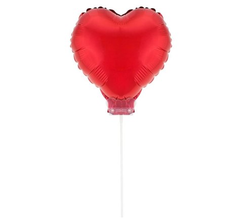 Balon Foliowy - Balon Serce, czerwone 27,5 cm Balon Foliowy - Balon Serce, czerwone 27,5 cm