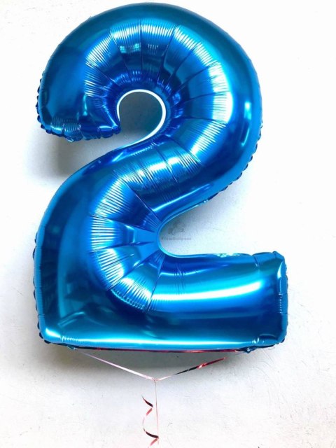Balon Foliowy Cyfra 2 Niebieska - 102 cm Grabo Balon Foliowy Cyfra 2 Niebieska - 102 cm Grabo