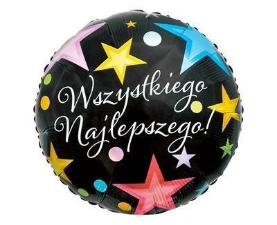 Balon Foliowy, Wszystkiego Najlepszego, 46 cm Balon Foliowy, Wszystkiego Najlepszego, 46 cm