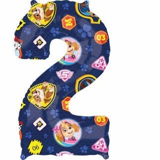 Balon foliowy Cyfra 2 Psi Patrol 43cm x 66 cm Balon foliowy Cyfra 2 Psi Patrol 43cm x 66 cm