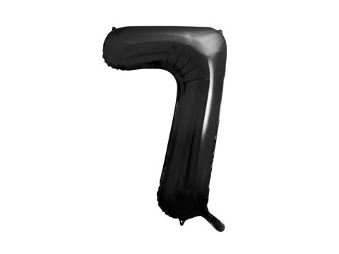 Balon foliowy Cyfra 7 czarna, 86cm Balon foliowy Cyfra 7 czarna, 86cm