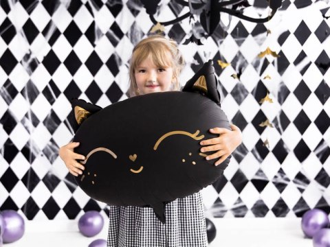 Balon foliowy Kotek, czarny, 48x36cm Balon foliowy Kotek, czarny, 48x36cm
