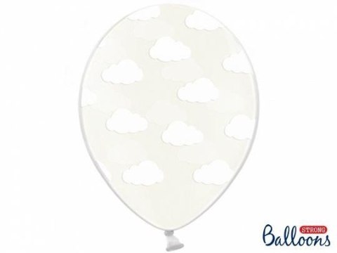 Balony 30cm, Chmurki, Crystal Clear (1 op. / 6 szt.) Balony 30cm, Chmurki, Crystal Clear (1 op. / 6 szt.)