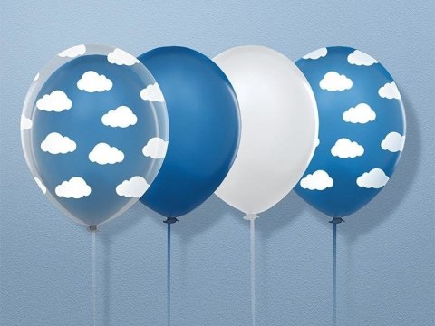 Balony 30cm, Chmurki, Crystal Clear (1 op. / 6 szt.) Balony 30cm, Chmurki, Crystal Clear (1 op. / 6 szt.)