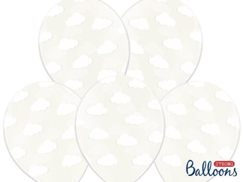 Balony 30cm, Chmurki, Crystal Clear (1 op. / 6 szt.) Balony 30cm, Chmurki, Crystal Clear (1 op. / 6 szt.)